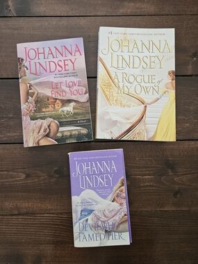 Johanna Lindsey 3 Book Romance Paperback Lot Reid Family Series Books 2-4